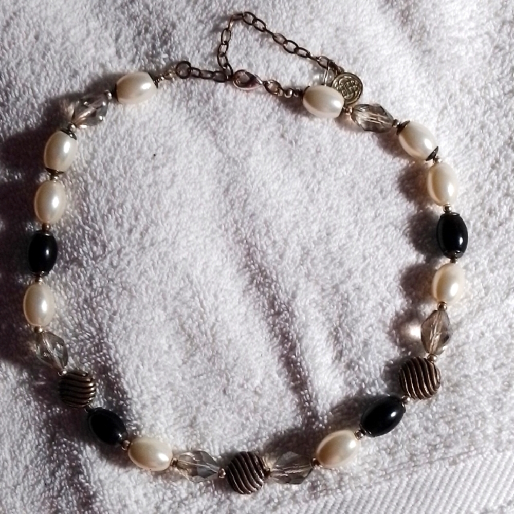 Bill Blass vintage beaded necklace Choker